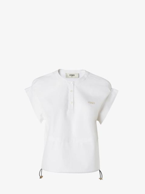 Top White poplin top