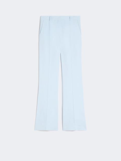 Slim-fit flared trousers in viscose - LIGHT BLUE