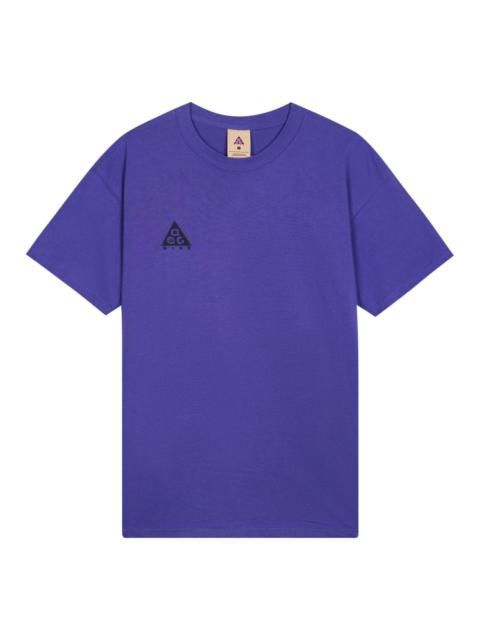 Nike ACG Small Logo Casual Short Sleeve Purple BQ7343-470