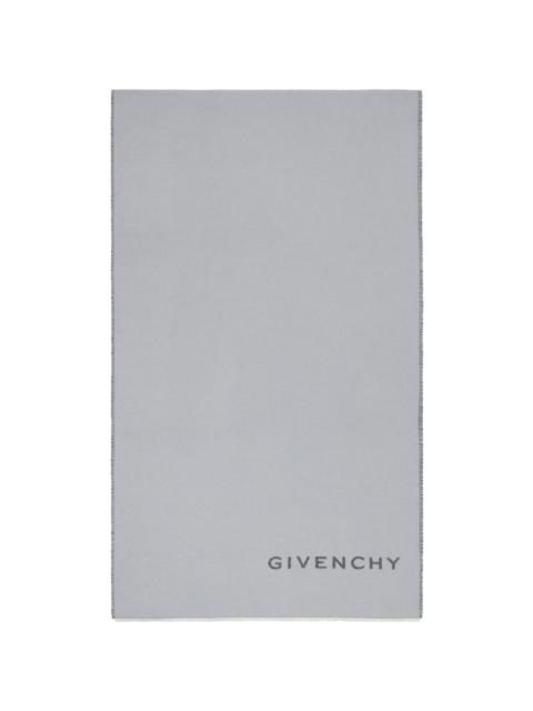 Gray 'Givenchy' Woven Scarf