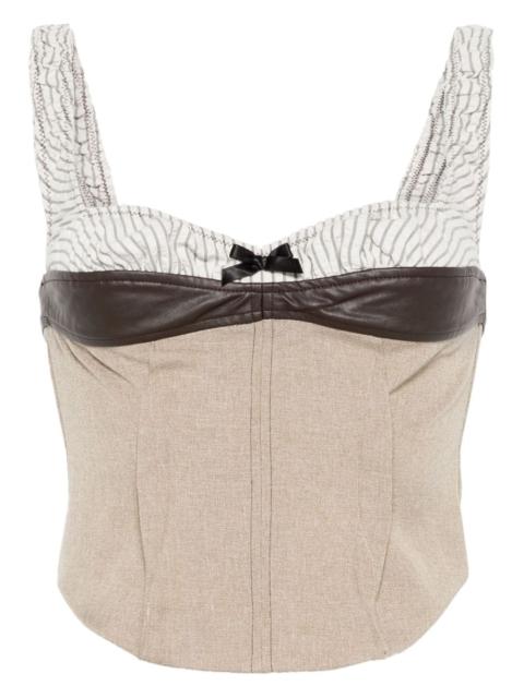 corset-style top