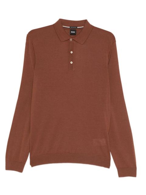 long-sleeve polo shirt