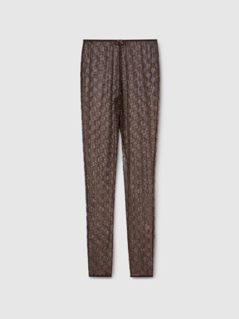 Tulle leggings with GG crystals