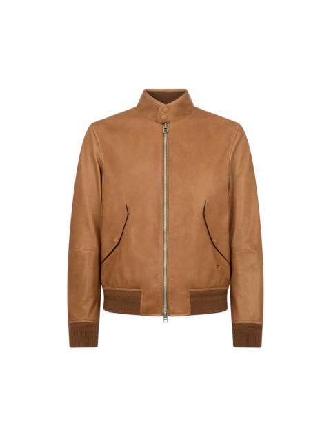 GRAIN LEATHER HARRINGTON