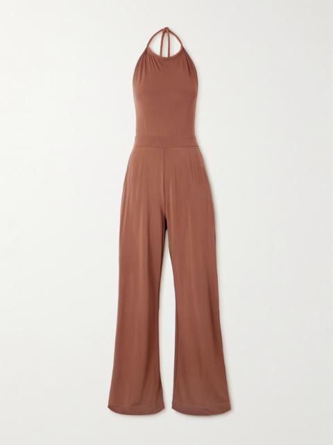 Parsec Stretch-jersey Halterneck Jumpsuit