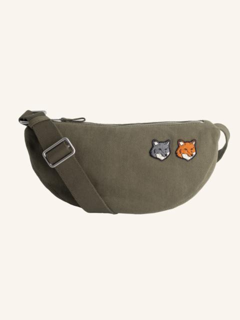 DOUBLE FOX HEAD FADED BUMBAG