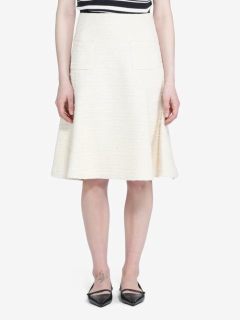 KNEE-LENGTH SKIRT WITH POCKETS