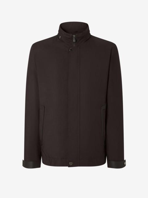 Brown technical fabric jacket
