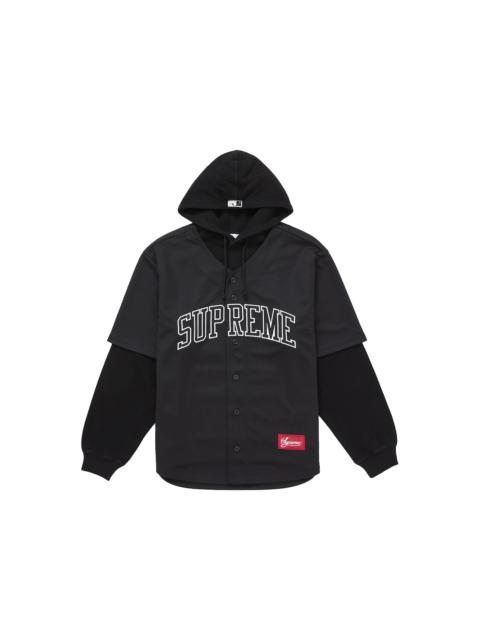Supreme Chicago White Sox Hooded Baseball Jersey Black