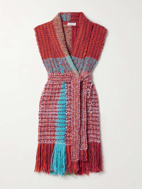 Teagan fringed cashmere vest