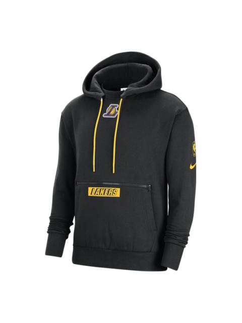 Nike NBA Logo Front Pocket Hoodie 'Lakers Black' DR2302-010