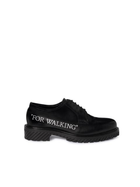 Black "for Walking" Derby Shoes