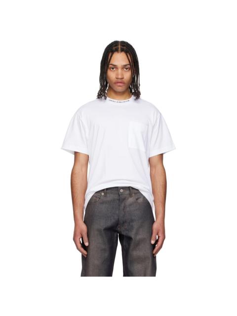 White Logo Collar T-shirt