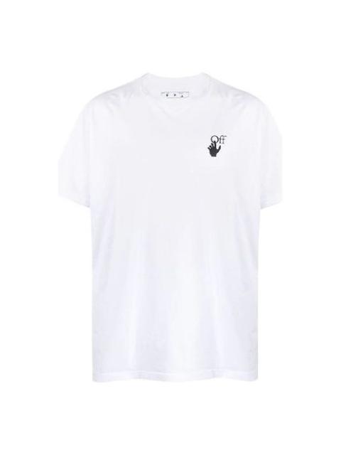 Off-White FW20 Human Skeleton Arrow Short-sleeve Tee Men's White OMAA038F20FAB0020110