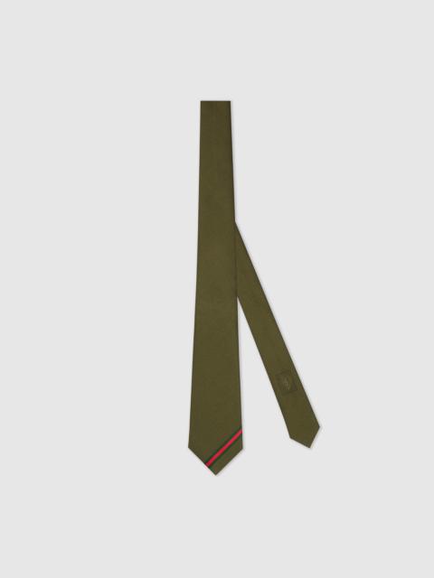 Web silk jacquard tie