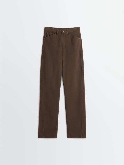 FIVE POCKETS TWISTED PANTS IN DYED HEAVY BROKEN TWILL