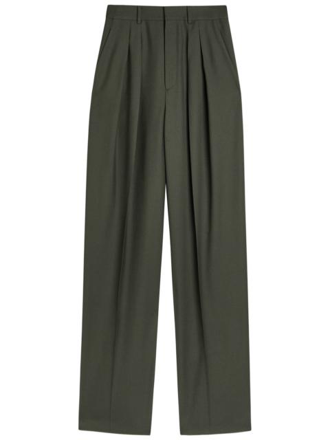 Yves Saint Laurent Wide-leg Wool Trousers