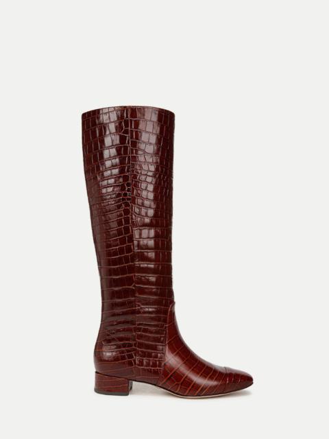 CECILE CROC-EMBOSSED TALL BOOT