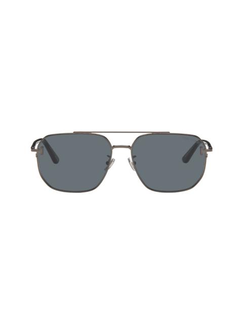 Gunmetal Aviator Sunglasses