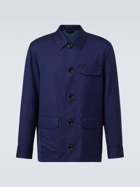 Wool and silk jacket