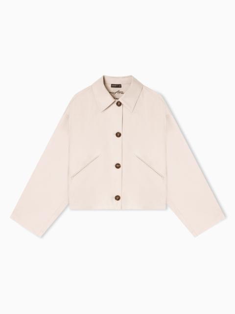 BLOUSON IN PIMA COTTON GABARDINE