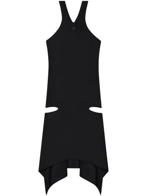 criss-cross jersey mini dress