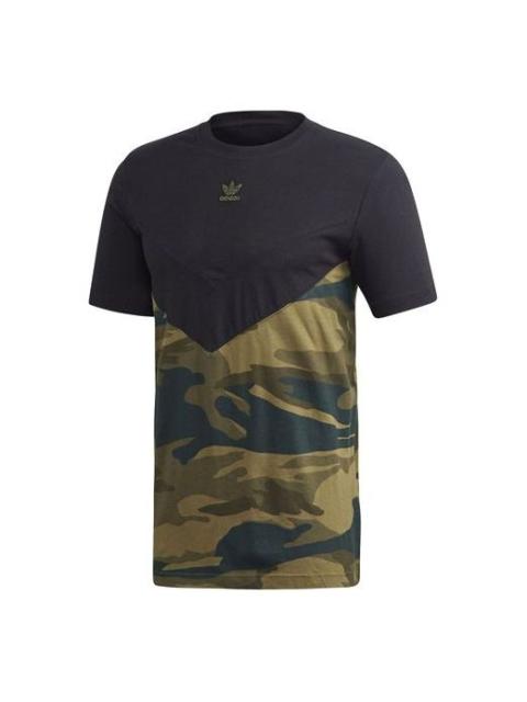 adidas originals Camo Block Tee 'Black' FM3356