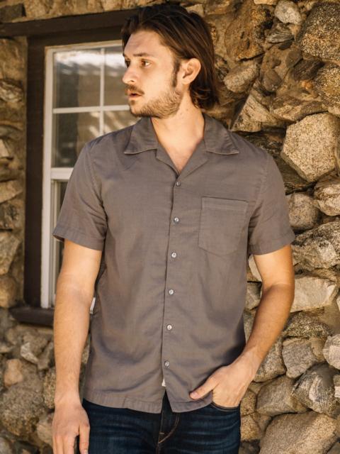 The Wrench Double Gauze Organic Cotton Shirt - Charcoal