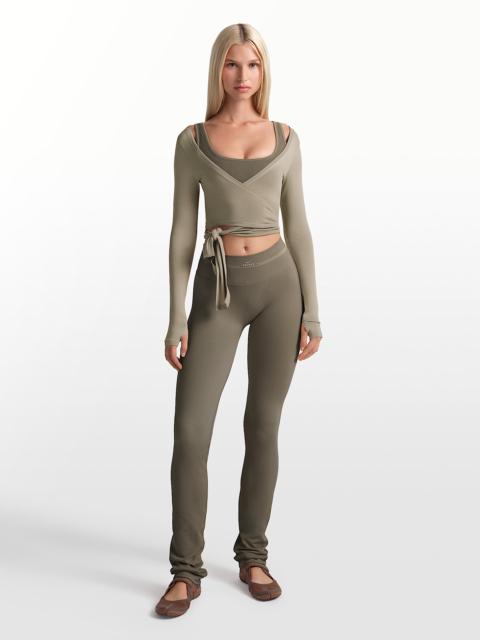 NikeSKIMS Ribbed Seamless Women's 34" Straight Leggings