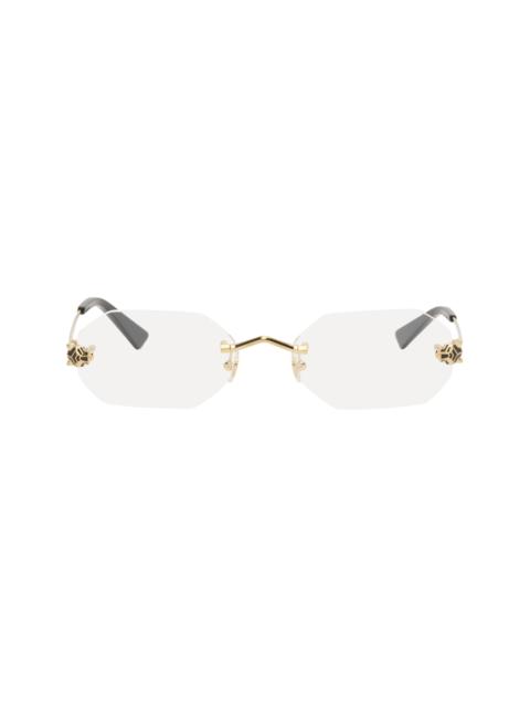Gold 'Panthère de Cartier' Glasses