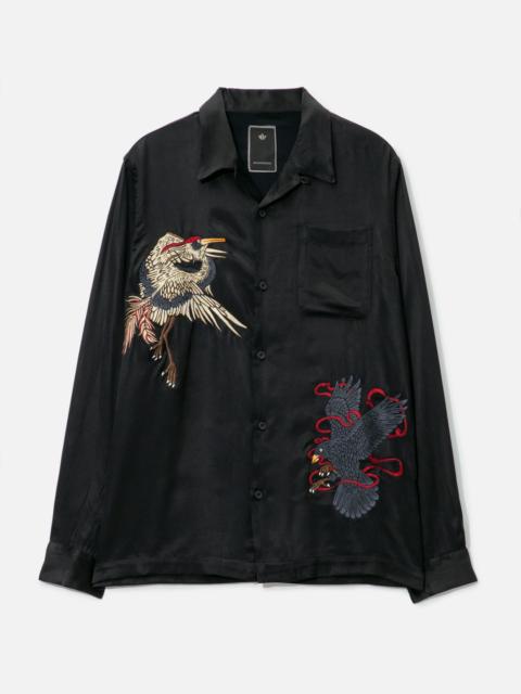 CROW AND HERON CAMP COLLAR SHIRT