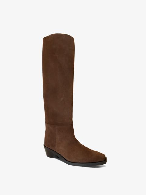 Bronco Knee High Boots in Suede