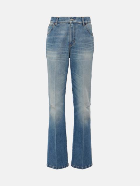 Faded straight jeans