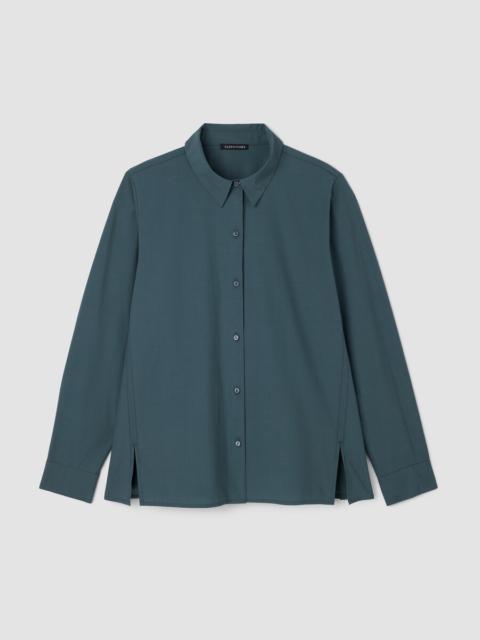 Organic Cotton Poplin Classic Collar Swing Shirt