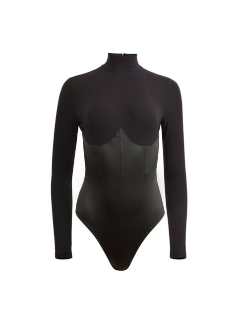 Mock Neck Long Sleeve Bodysuit