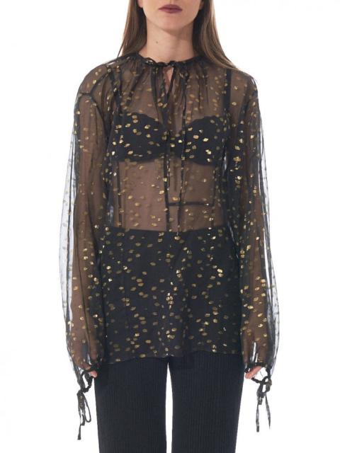 Gold Detail Sheer Tunic