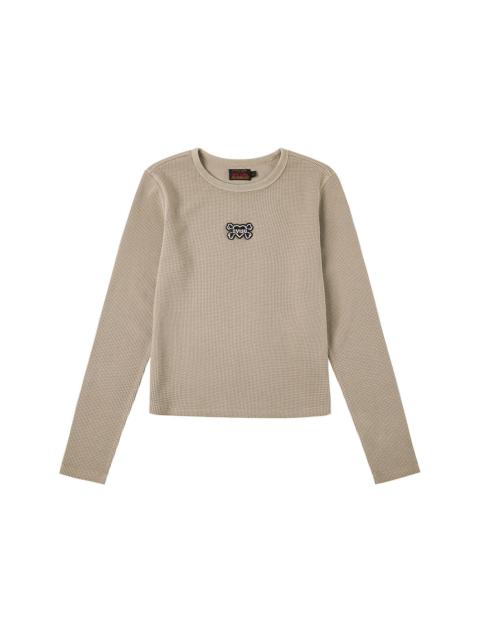 Heart-shaped Skull EVISU Patch Embroidery Fashion Fit Long-sleeve Top