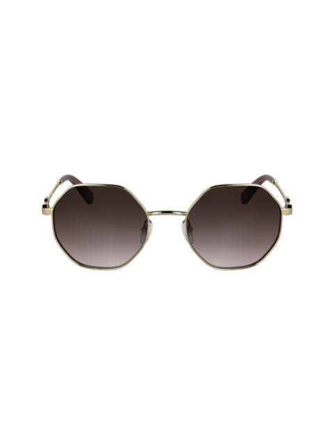 Sunglasses Gold/Brown Pink - Metal