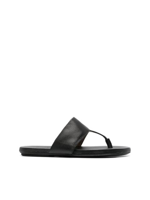 thong-strap leather sandals