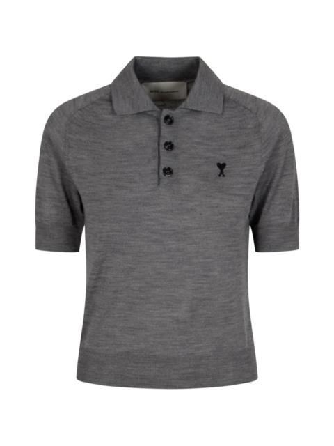 logo-embroidered polo top