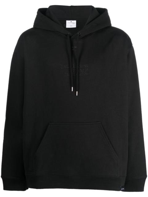 logo-embroidered hoodie