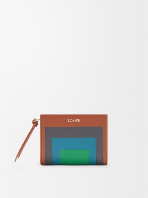 Compact wallet in nappa calfskin