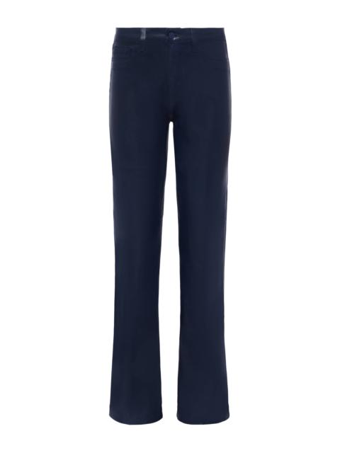 Clayton Coated Wide-Leg Jean