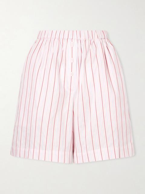Angelo Striped Cotton-poplin Shorts