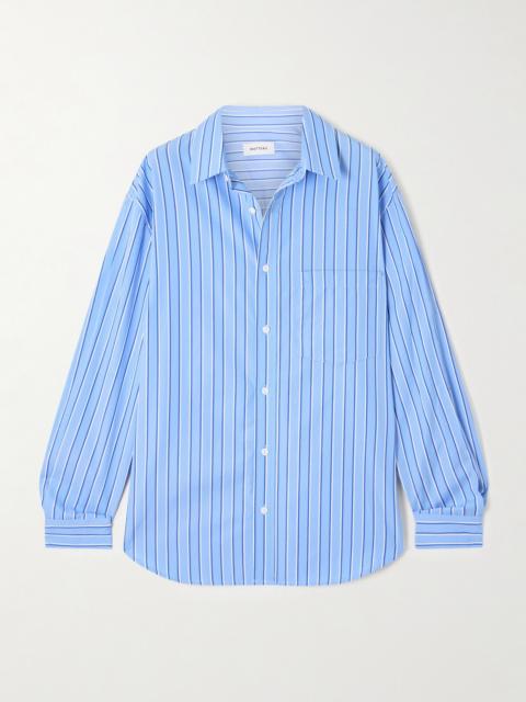 Striped Organic Cotton-poplin Shirt