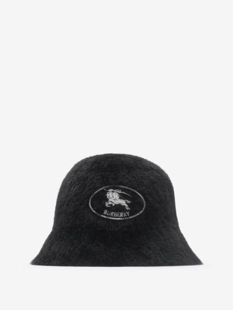 Knight Stamp Faux Fur Bucket Hat
