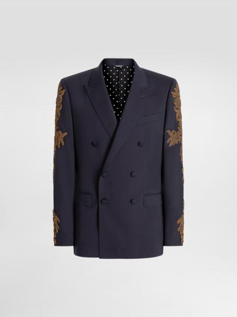 Double-breasted new martini wool jacket