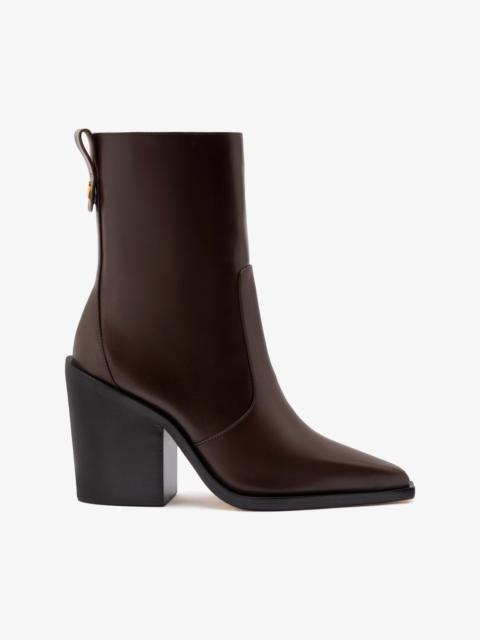 James Bootie In Brown Leather