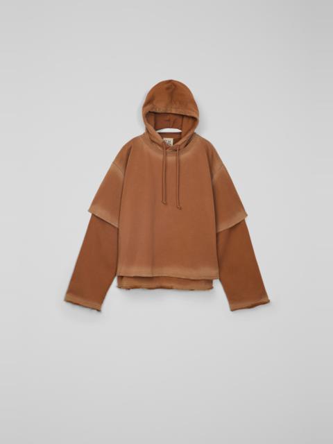 Faded terracotta Organic Cotton hoodie