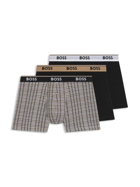 THREE-PACK OF STRETCH COTTON BOXER BRIEFS